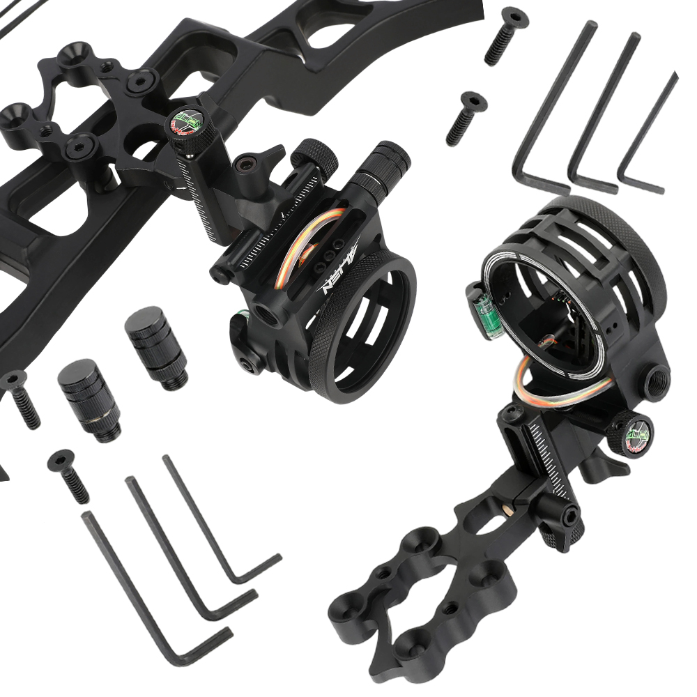 Compound Bow Sight 5 Pin Fiber Optic - 5 Pinli Yay Nişangahı 0.019