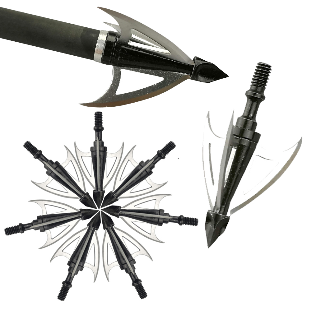 Broadheads 100 Grain 3 Blade Hunting - 6/12 adet 100 Tane Ok Ucu