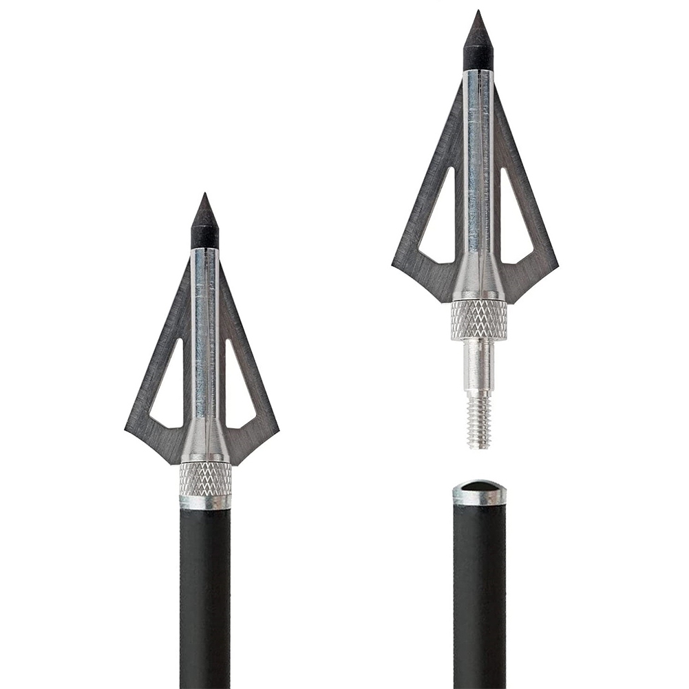 Broadheads 100 Grain 3 Blade Hunting - 12 Adet Metal Avcılık Okçuluk Broadheads