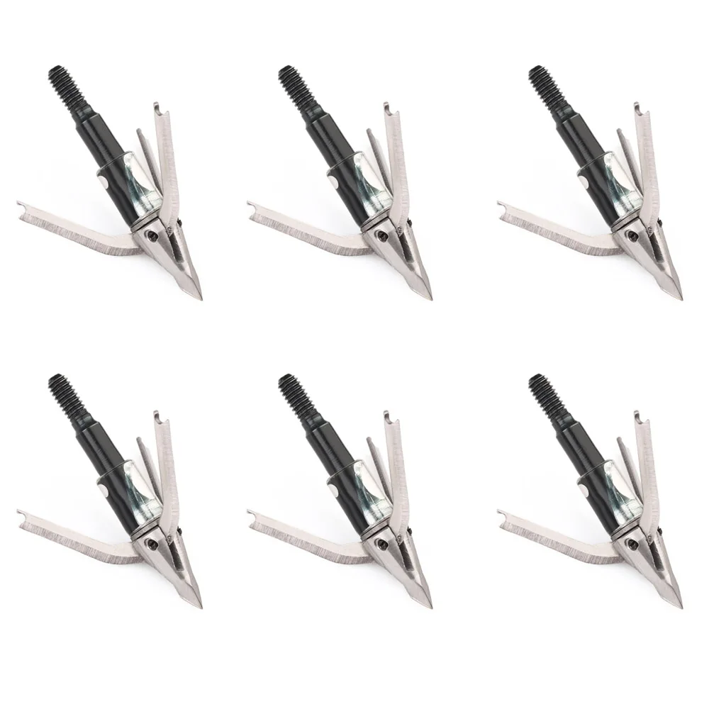 Broadheads 100 Grain 3 Blade Hunting - Okçuluk 3/6 adet Dönme Et Arayıcı