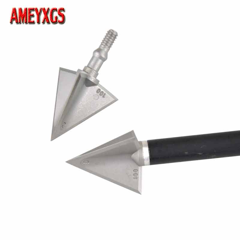 6/12 adet Broadhead Arrowhead  - Broadheads 100 Grain 3 Blade Hunting incelemesi ve fiyatı