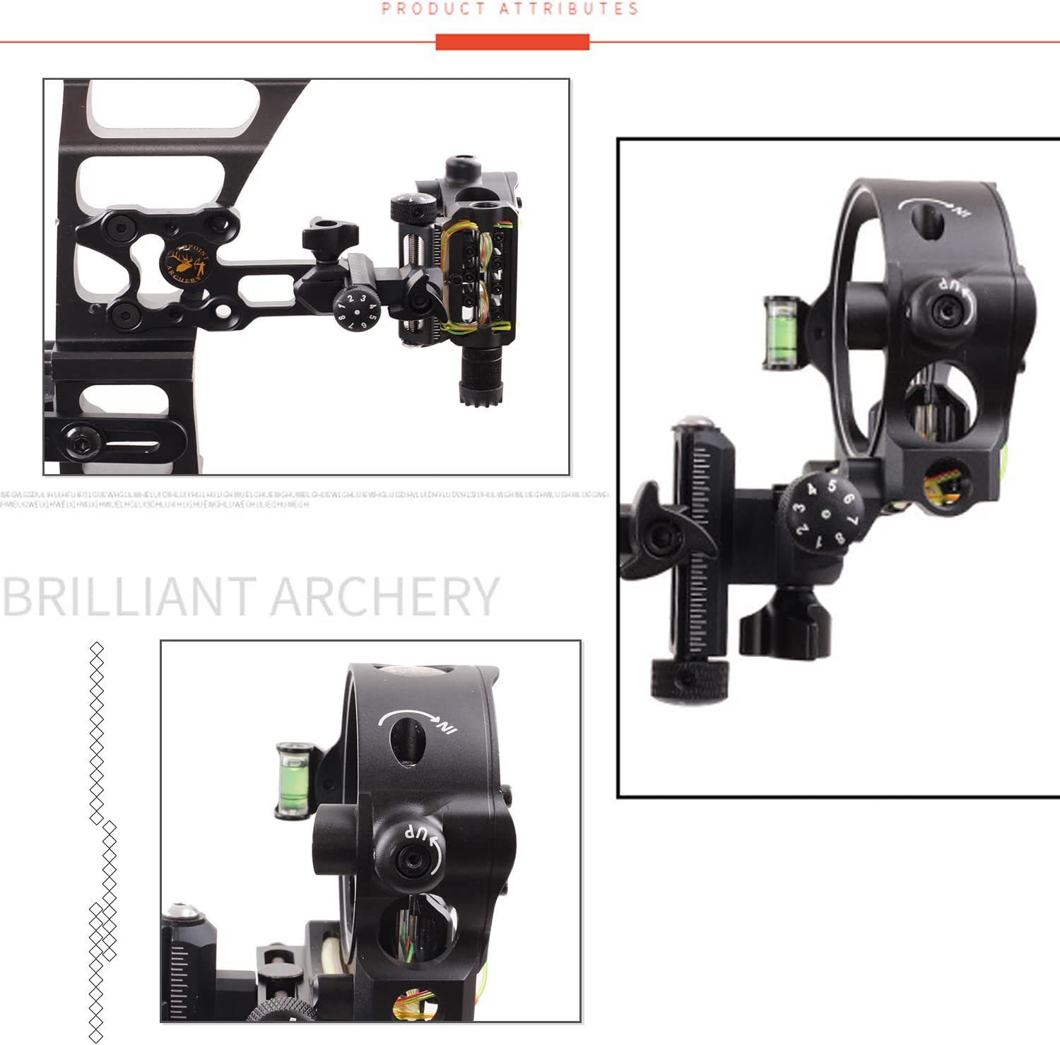 Okçuluk 5 Pin Yay Manzaraları  - Compound Bow Sight 5 Pin Fiber Optic incelemesi ve fiyatı