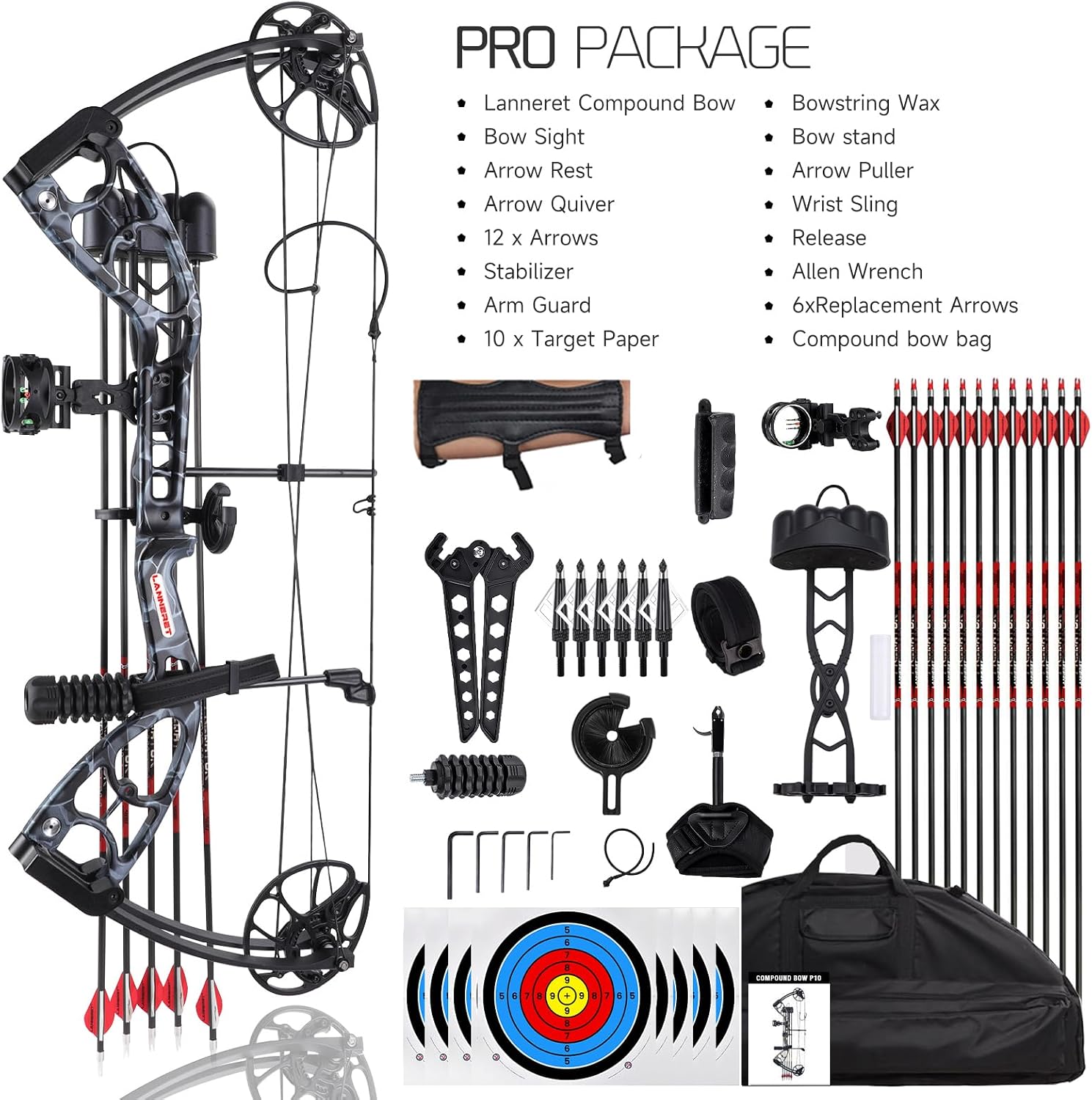 Bileşik Yay Seti, 30-70 lbs Ar - Compound Bow Hunting 30-70 Lbs incelemesi ve fiyatı