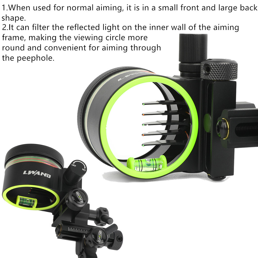 Okçuluk 0.019'' Fiber Optik Ay - Compound Bow Sight 5 Pin Fiber Optic incelemesi ve fiyatı