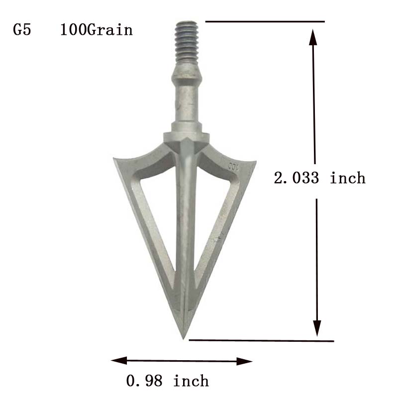 2 adet okçuluk sabit 3 bıçak 1 - Broadheads 100 Grain 3 Blade Hunting incelemesi ve fiyatı