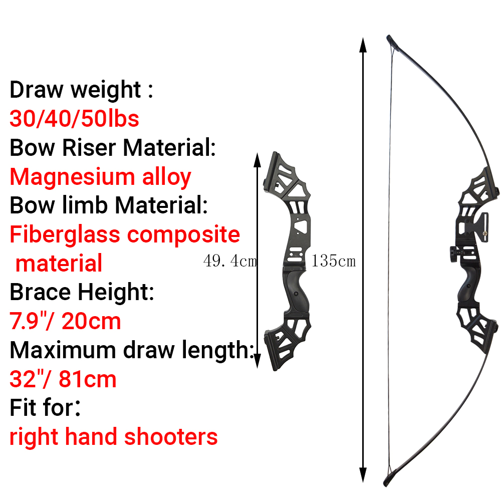 40 Lbs Rekürv Yay Sökülebilir  - Recurve Bow Takedown 40 Lbs Target incelemesi ve fiyatı