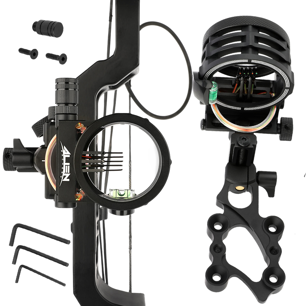 Okçuluk Yay Nişangahı 5-Pimli  - Compound Bow Sight 5 Pin Fiber Optic incelemesi ve fiyatı