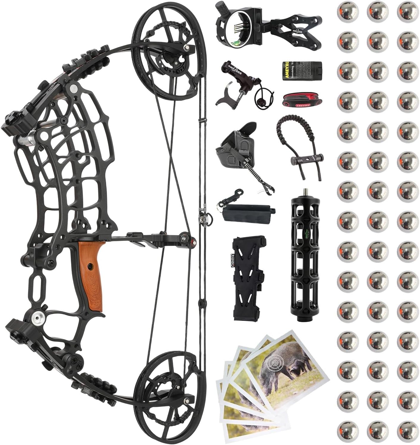 Çift Amaçlı Kompozit Yay Seti, - Compound Bow Hunting 30-70 Lbs incelemesi ve fiyatı