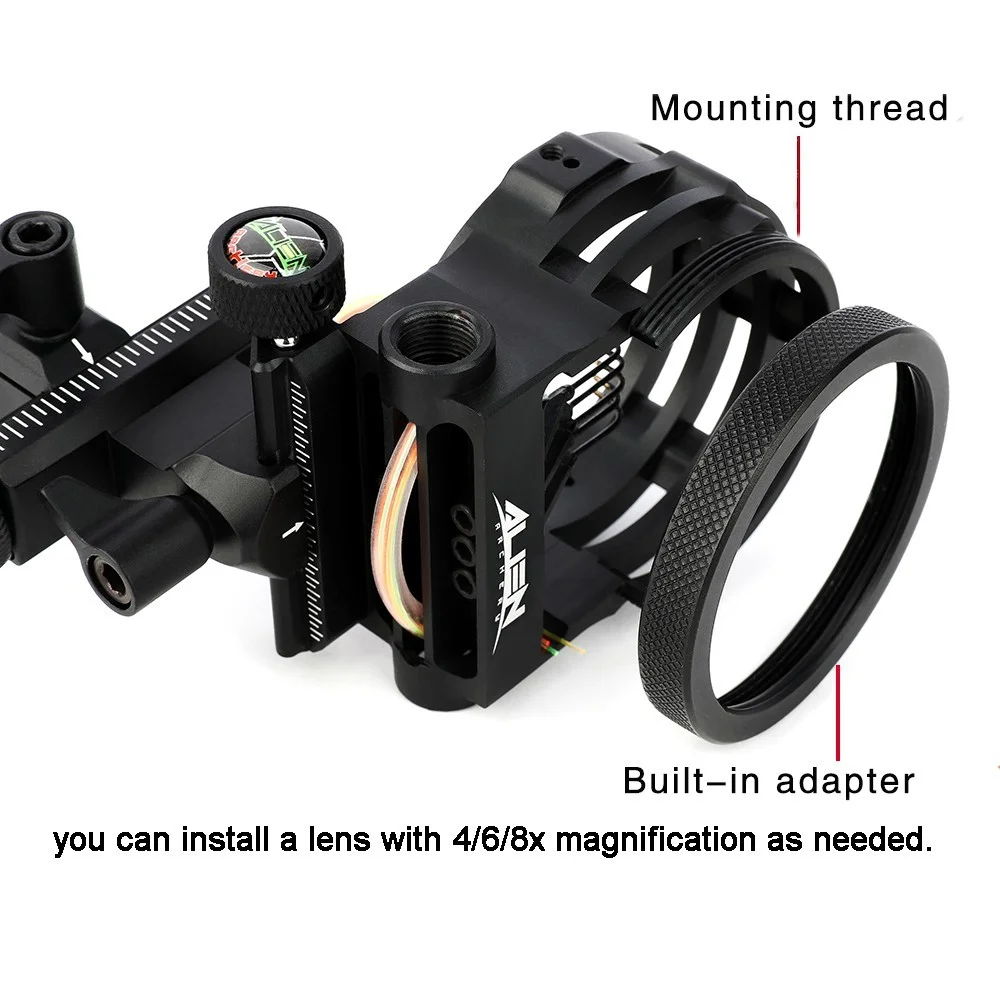 Çok Bileşenli Yay Nişangahı 5  - Compound Bow Sight 5 Pin Fiber Optic incelemesi ve fiyatı