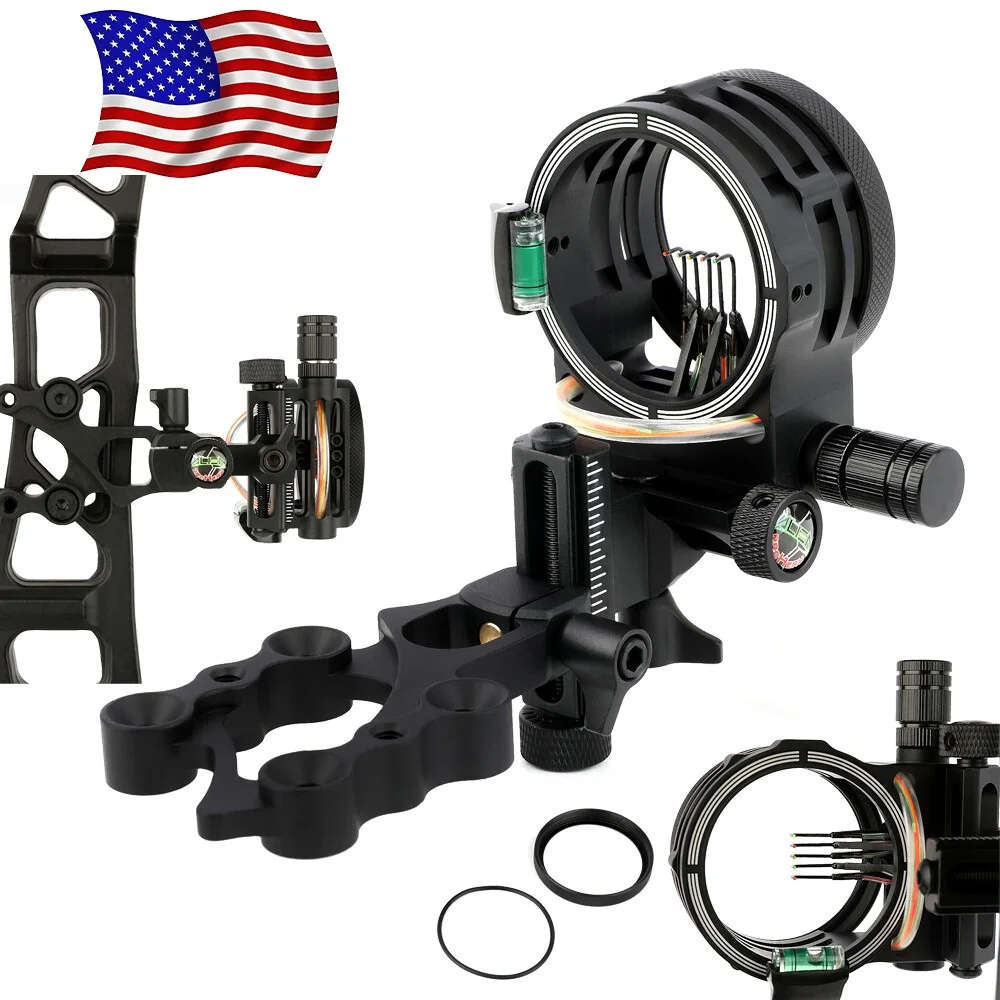 5 Pinli Bileşik Yay Nişangahı, - Compound Bow Sight 5 Pin Fiber Optic incelemesi ve fiyatı